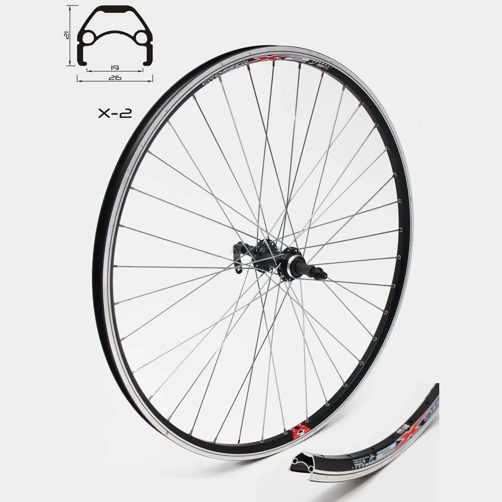 1. Roata Spate CROSSER X2 36H 28'' Filet, QR - Frana V-brake cu Butuc JoyTech | capsata
