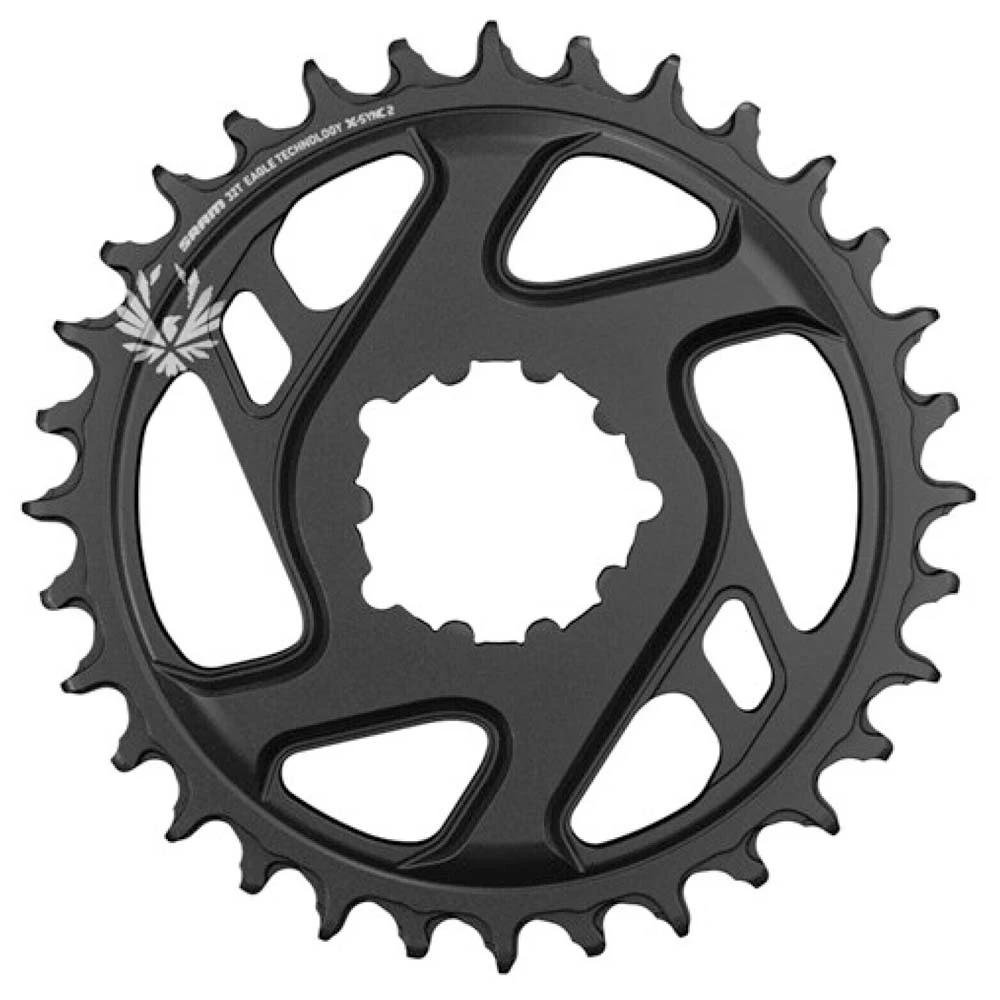 1. Foaie Angrenaj SRAM X-Sync 2 Eagle - 34T, Direct Mount, 3mm Offset, Cold forged - Alum Black