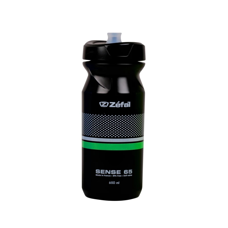 1. Bidon ZEFAL Sense M65 Soft-Cap 650 ml - Black
