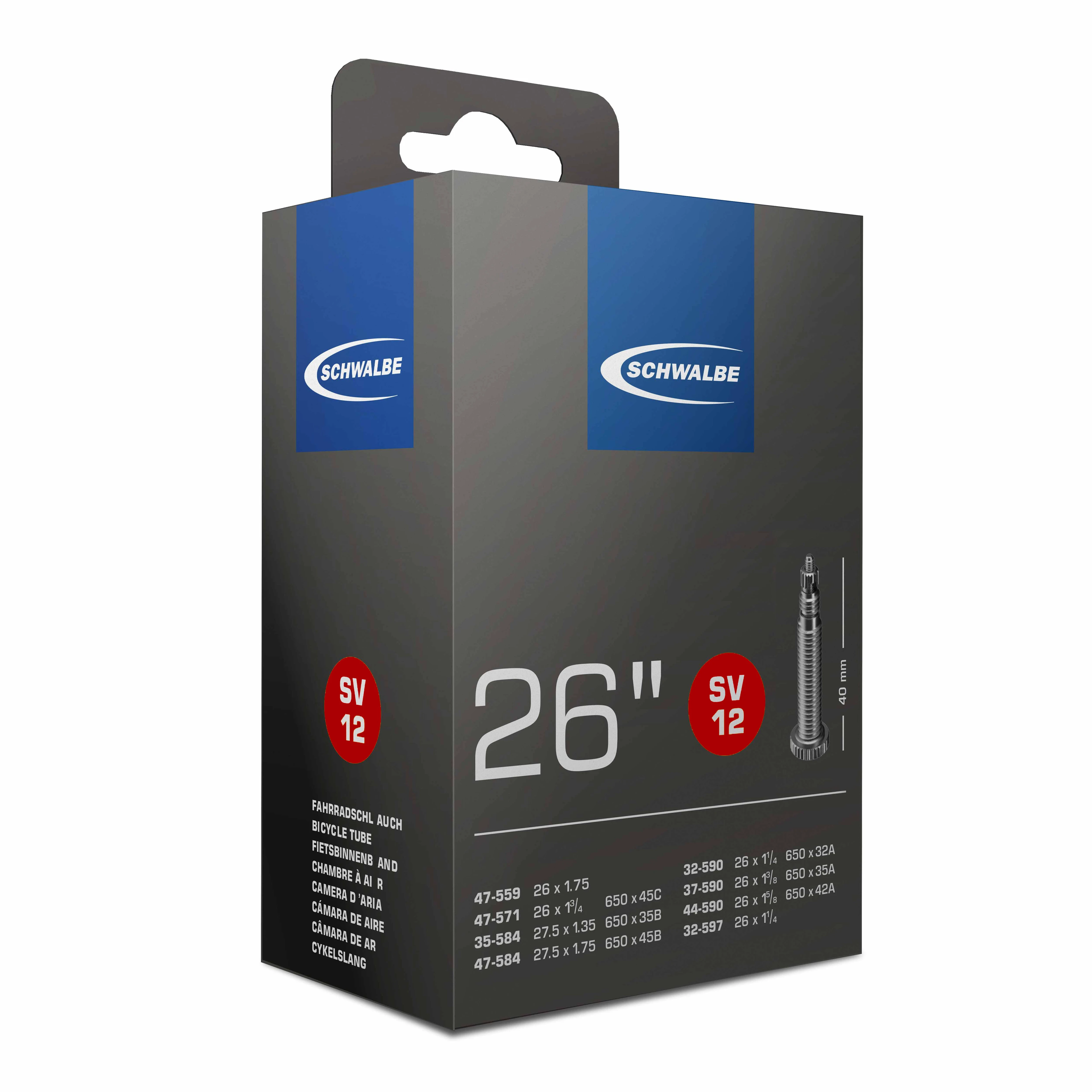 1. Camera SCHWALBE SV12 26/27.5 (30/47-559/597) IB 40mm
