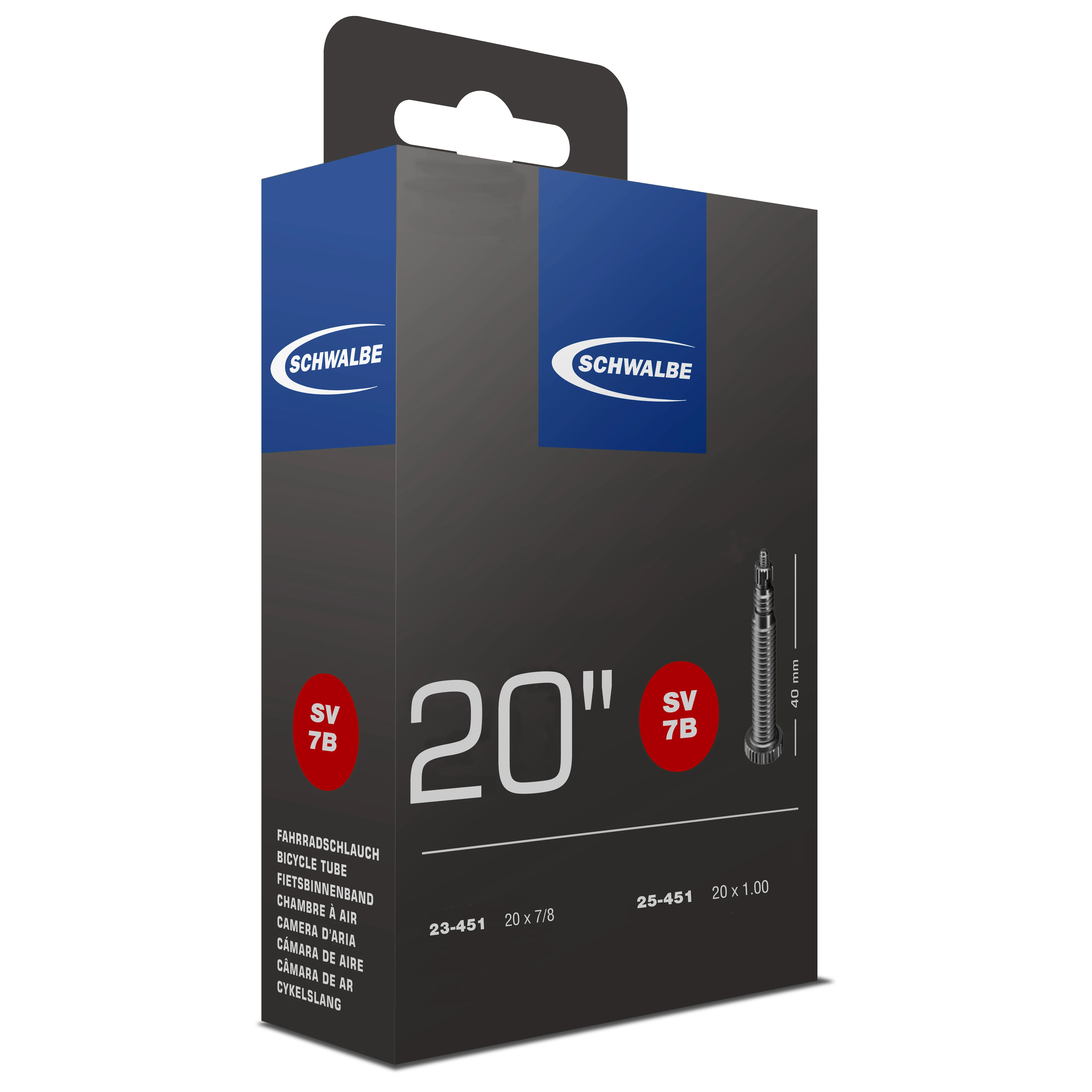 1. Camera SCHWALBE SV7B 20 (23/25-451) IB 40mm