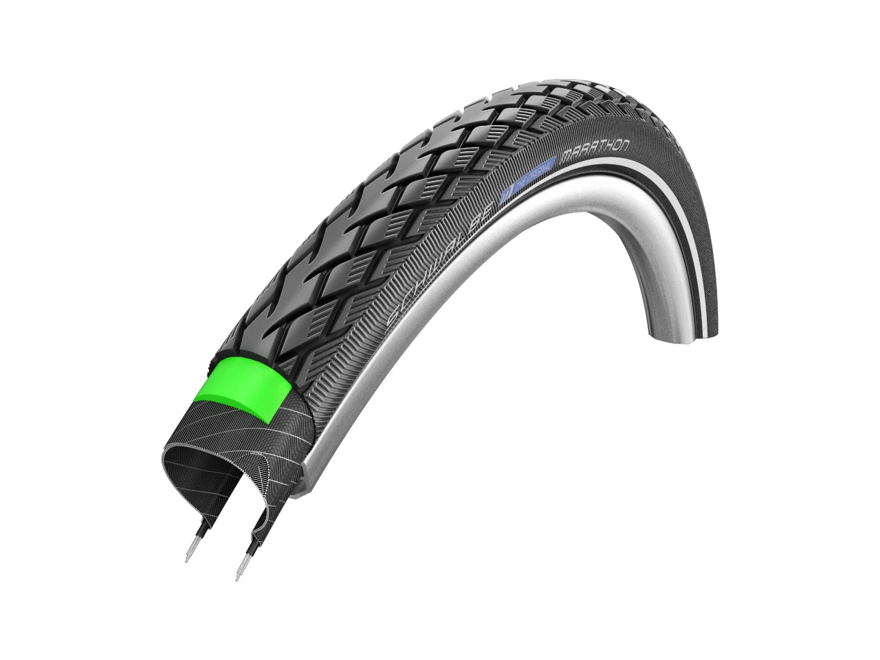 1. Cauciuc SCHWALBE Marathon - 28x1.40 700x35C (37-622) HS420 B/B+RT, Addix - Sarma