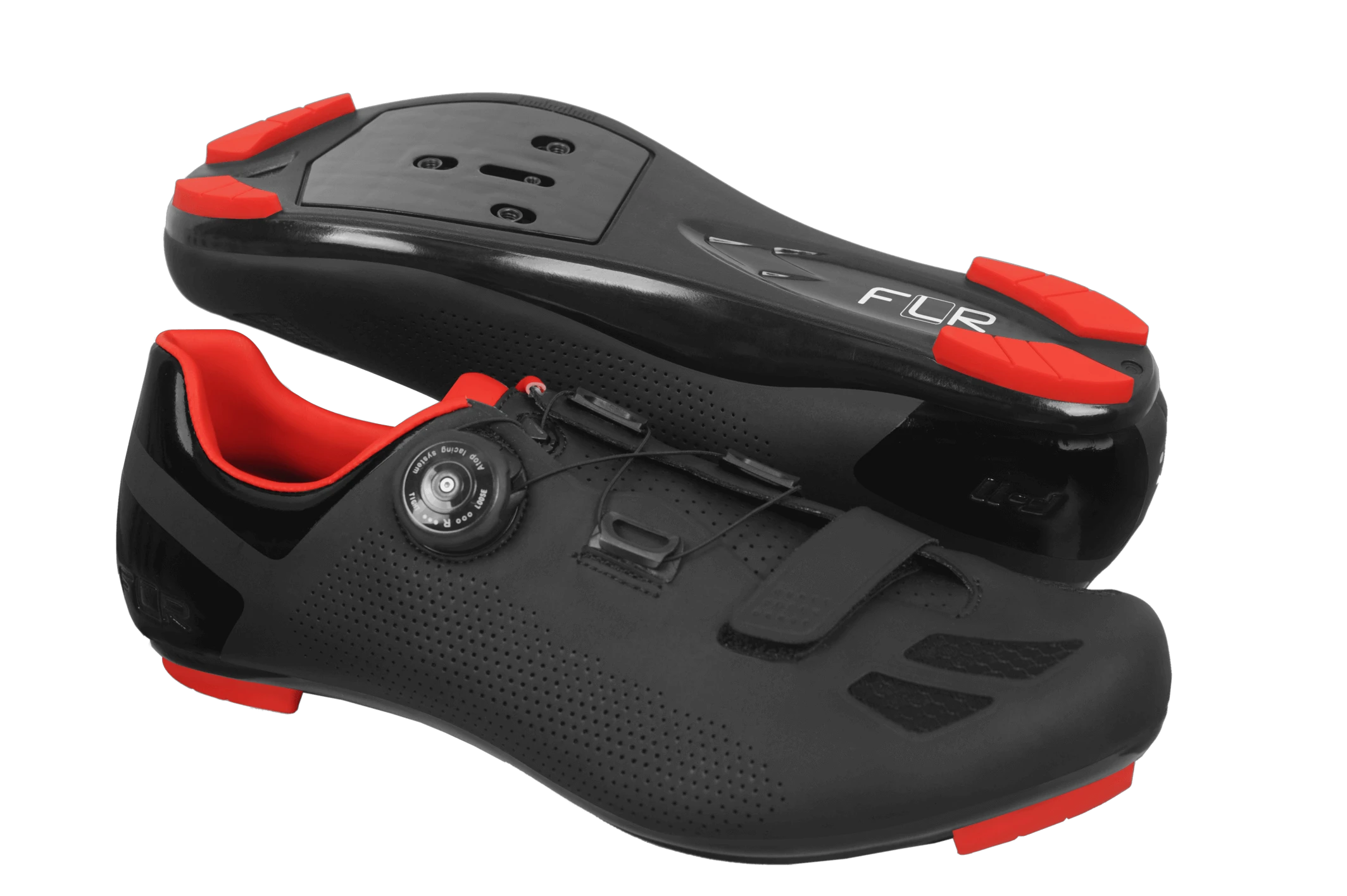 11. Pantofi Ciclism FLR F-11 Pro Road - Black/Red 41