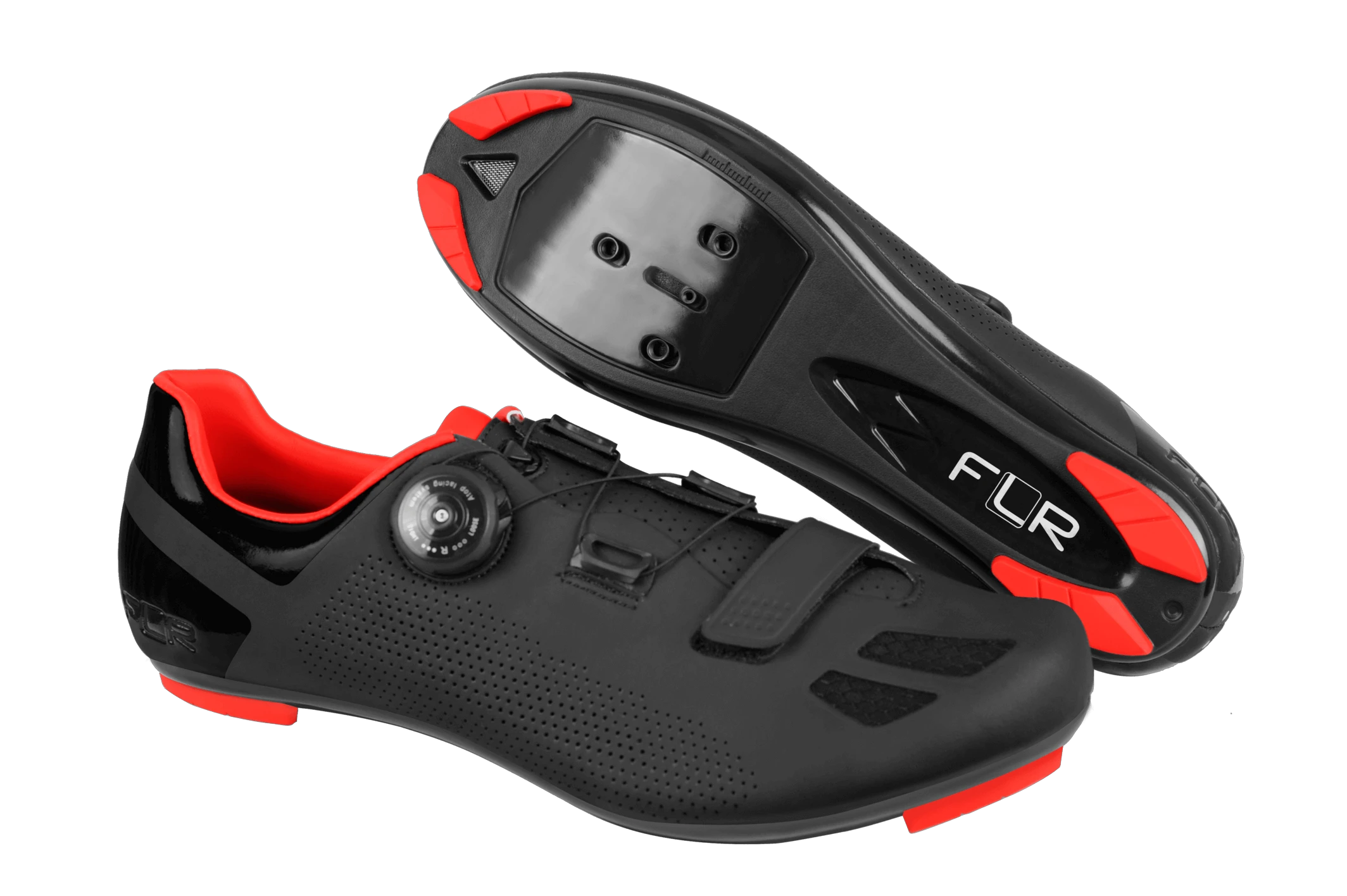 2. Pantofi Ciclism FLR F-11 Pro Road - Black/Red 41