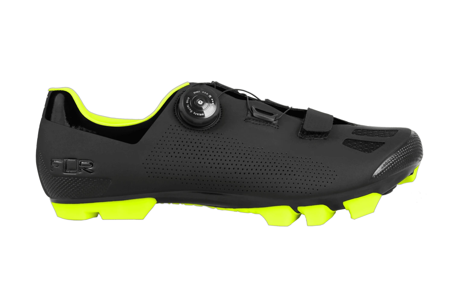 7. Pantofi Ciclism FLR F-70 Elite Mtb - Black/Neon Yellow 46