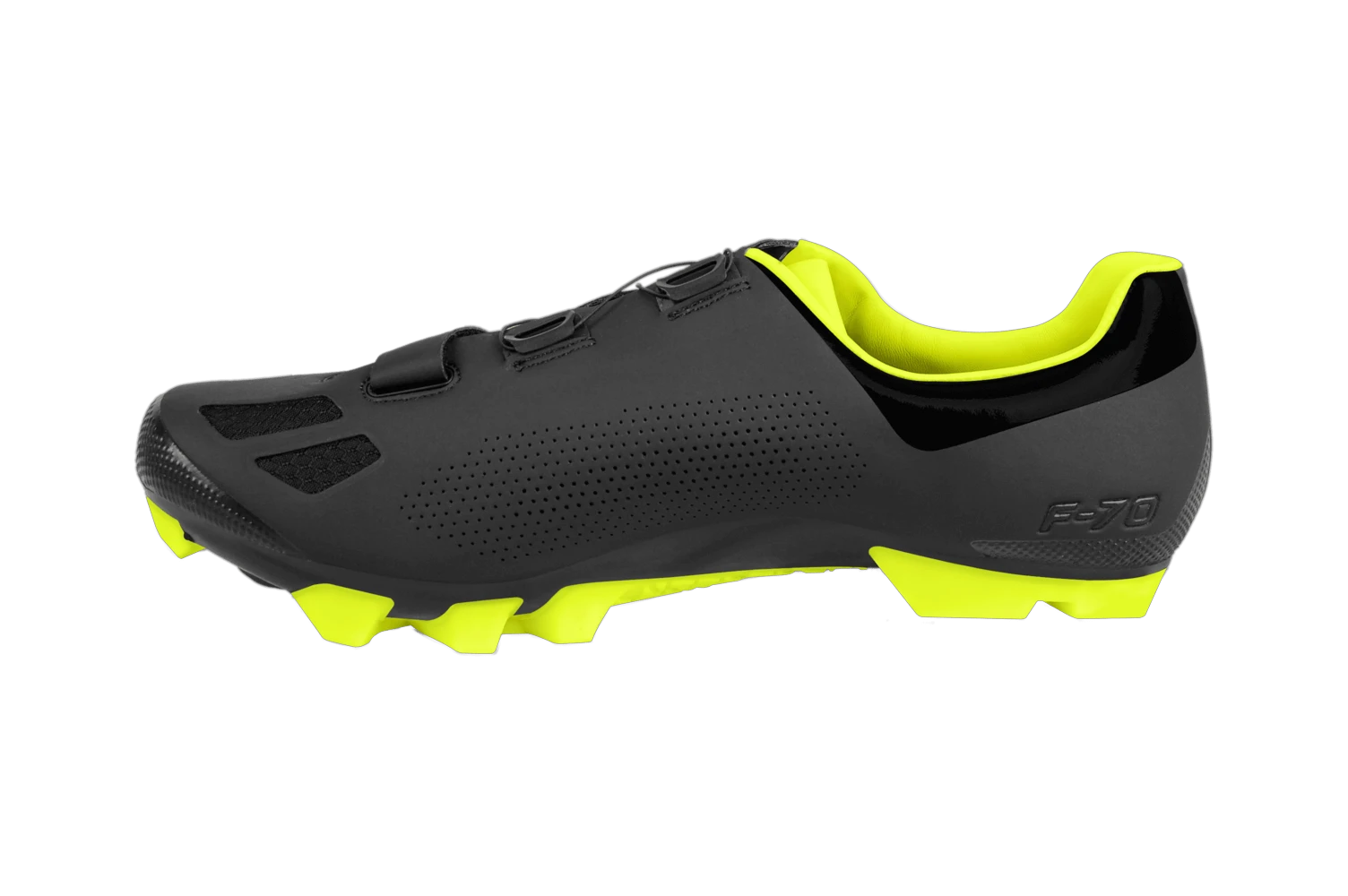 3. Pantofi Ciclism FLR F-70 Elite Mtb - Black/Neon Yellow 46