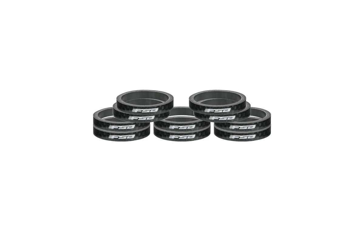 1. Distantiere furca FSA Carbon 1 1/8" x 5mm Negru