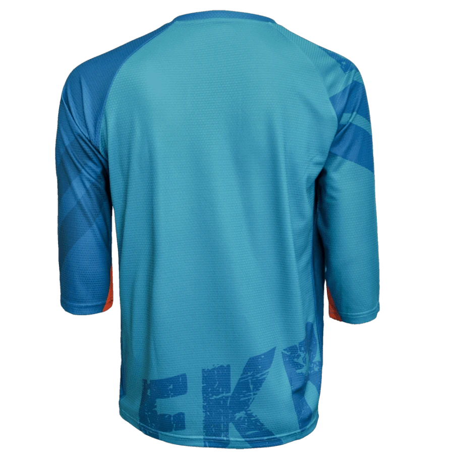 2. Tricou Ciclism FUNKIER Dolomiti Enduro (3/4 Sleeve) - Green/Orange S