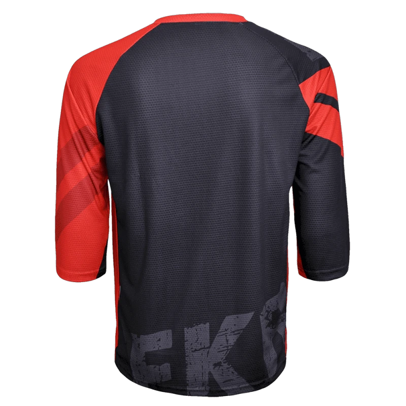 2. Tricou Ciclism FUNKIER Dolomiti Enduro (3/4 Sleeve) - Black/Red S
