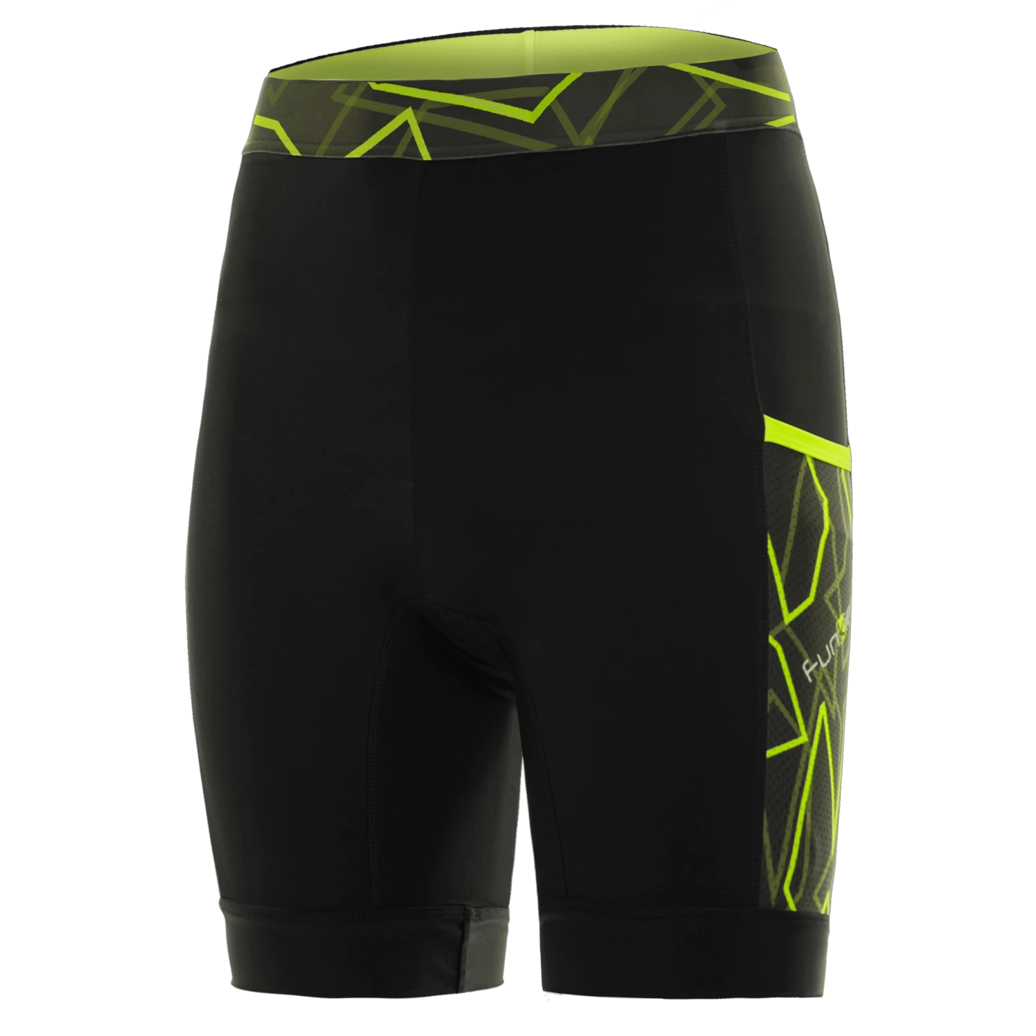 1. Pantaloni alergare FUNKIER Paduli-2 - Negru/Galben XL