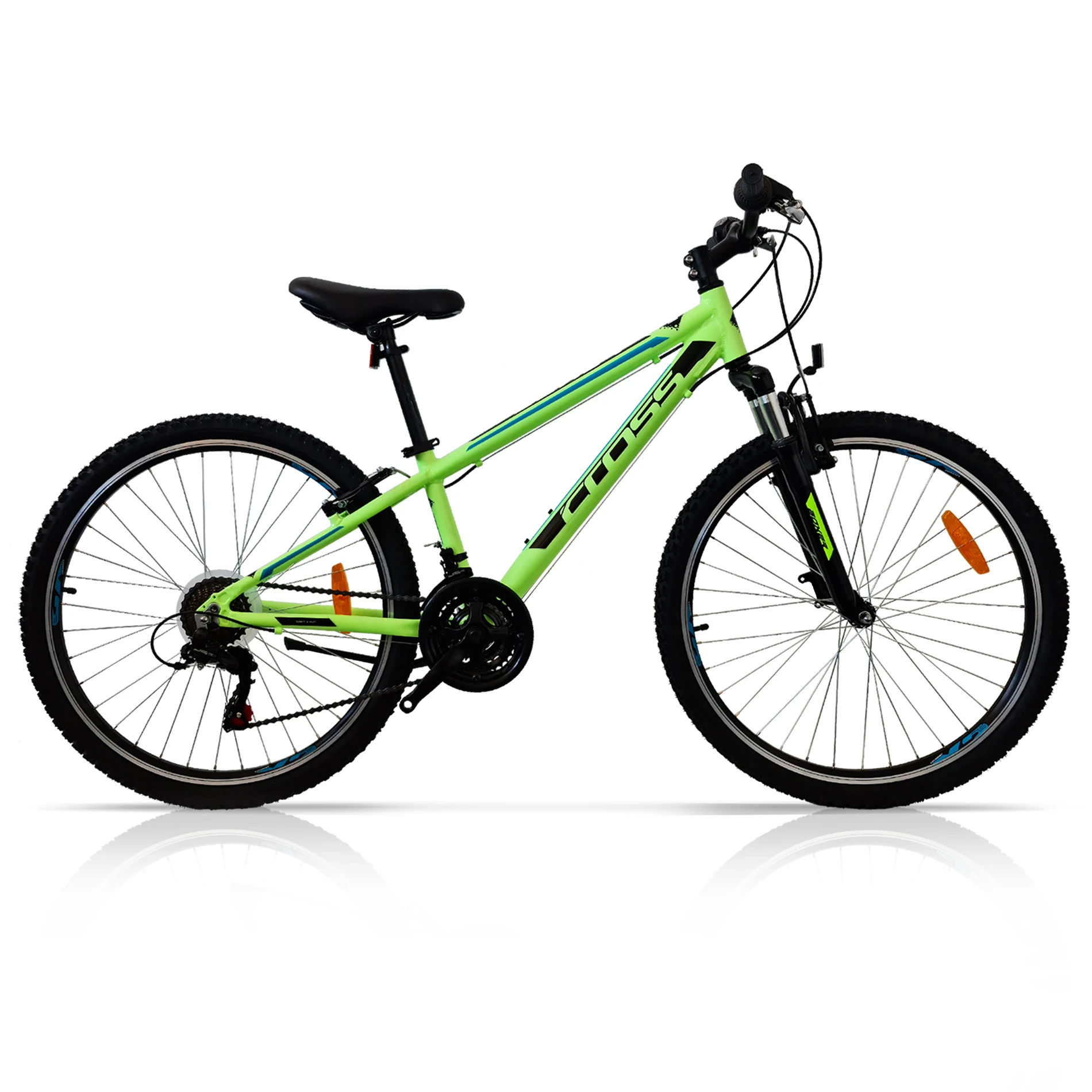 1. Bicicleta copii mtb CROSS Boxer S 26 - Green | 10-13 ani