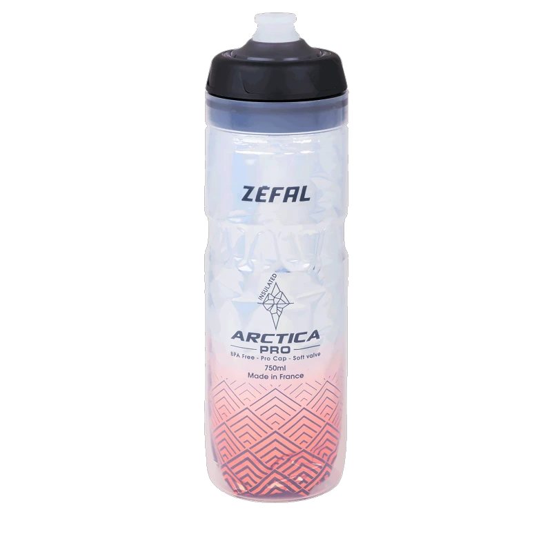 1. Bidon ZEFAL Arctica Pro 75 Pro-Cap 750ml - Silver/Red