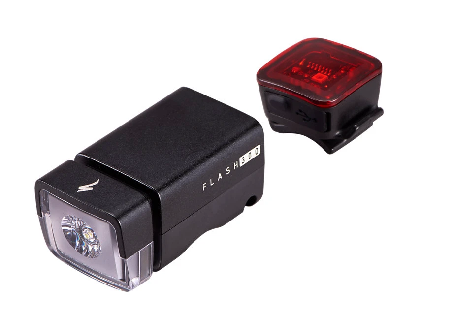 1. Set Far + Stop Bicicleta SPECIALIZED Flash Pack 300 Lumeni USB