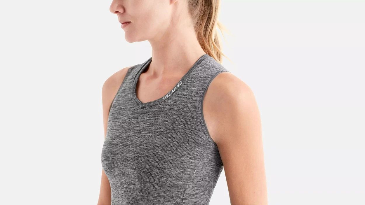 5. Bluza de Corp fara Maneci SPECIALIZED Women's Seamless Baselayer- Grey S