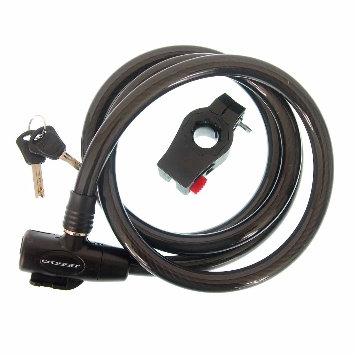 1. Antifurt Cablu CROSSER CL-823 15mm/180cm - Black