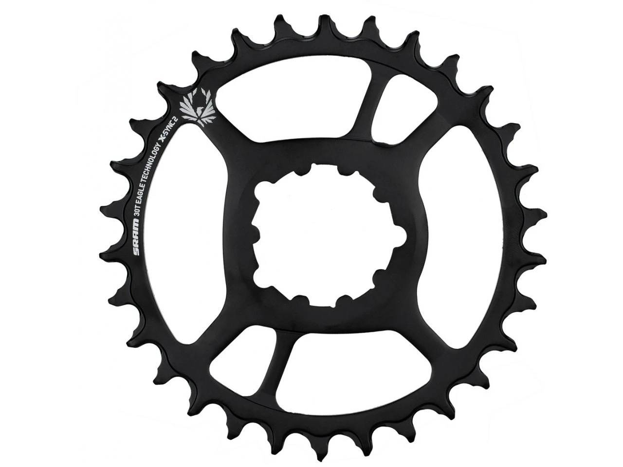 1. Foaie Angrenaj SRAM X-Sync 2 Eagle CF/Steel - 32T, Direct Mount, 3mm Offset Boost - Black