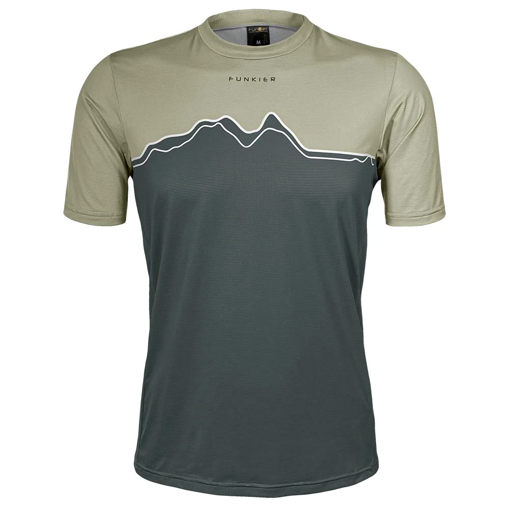 2. Tricou Ciclism FUNKIER Bonefro Enduro (S/S) - Olive Green S
