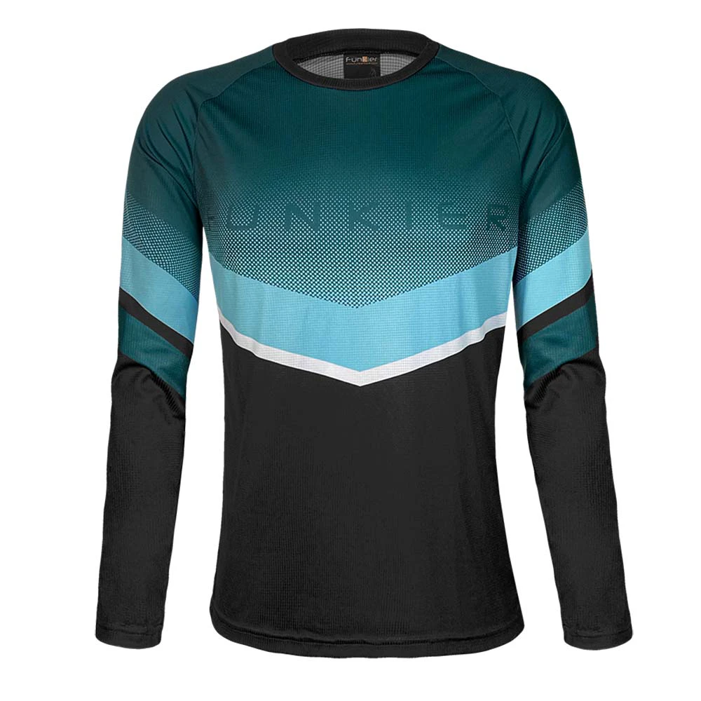 2. Tricou Ciclism FUNKIER Turone-W Enduro - Black/Turquoise S