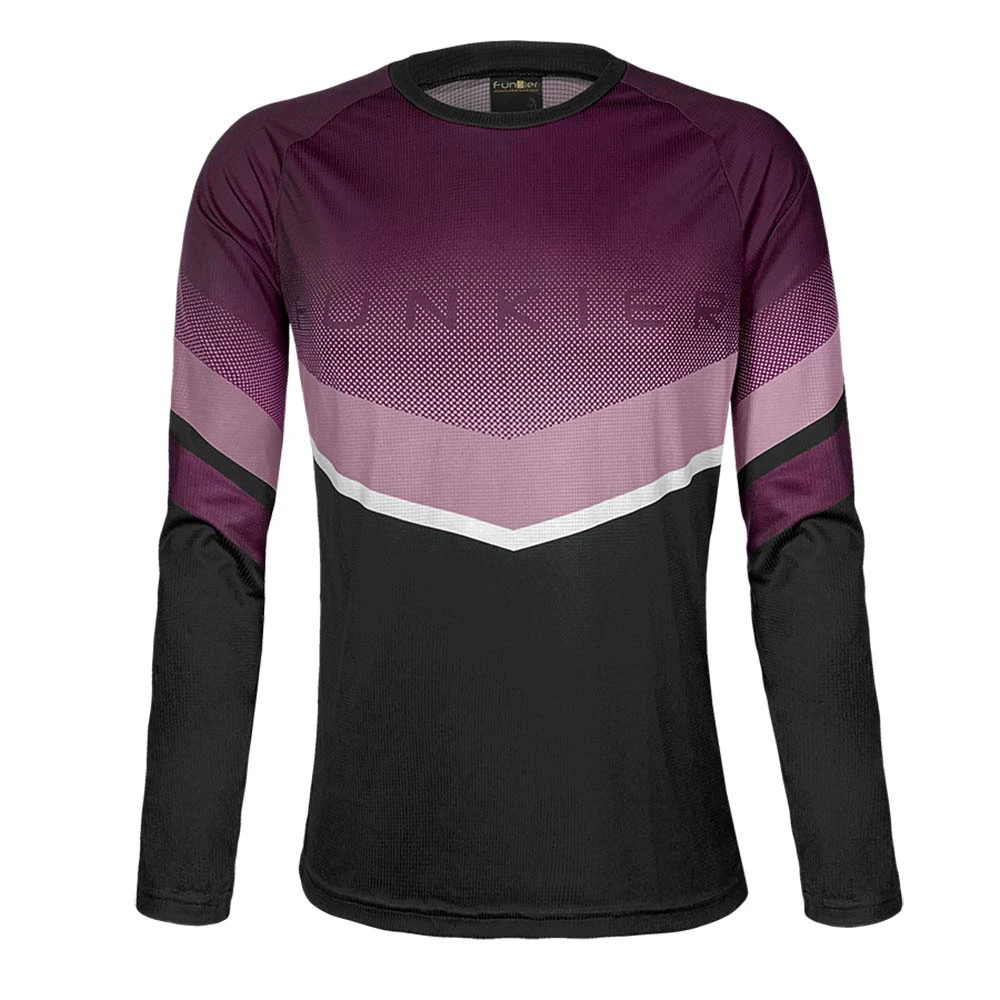 3. Tricou Ciclism FUNKIER Turone-W Enduro - Purple/Black XS