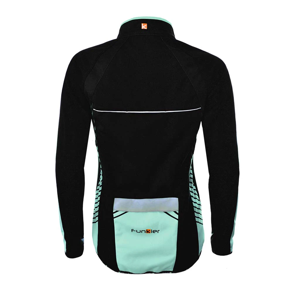 3. Jacheta Softshell Ciclism FUNKIER Alvi Pro Women - Mint XS