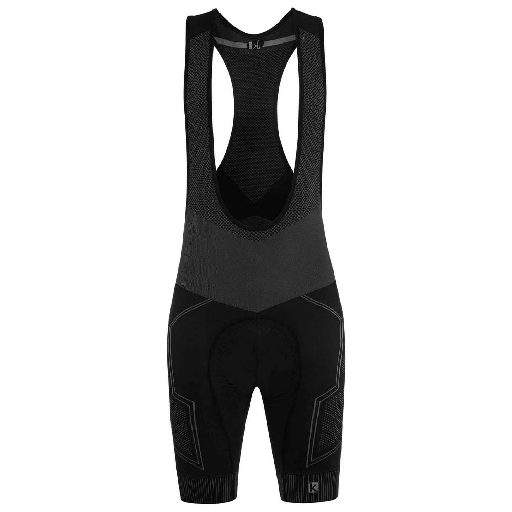 2. Pantaloni Scurti Ciclism cu Bretele FUNKIER Potenza Elite fara cusaturi - Black/Grey XL/2XL