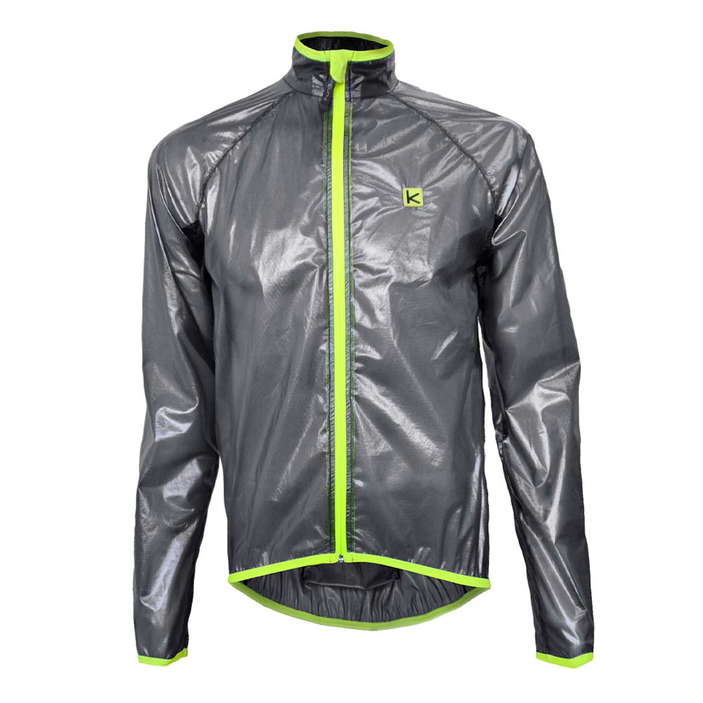 2. Jacheta Ploaie Ciclism FUNKIER Ravenna Storm Kids - Clear Grey/Yellow 12 ani