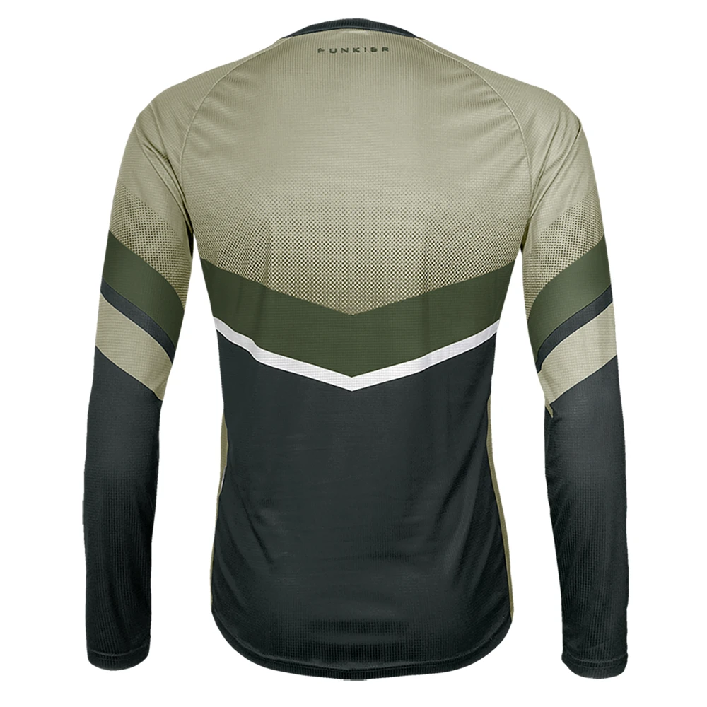 3. Tricou Ciclism FUNKIER Turone Enduro (L/S) - Olive Green S