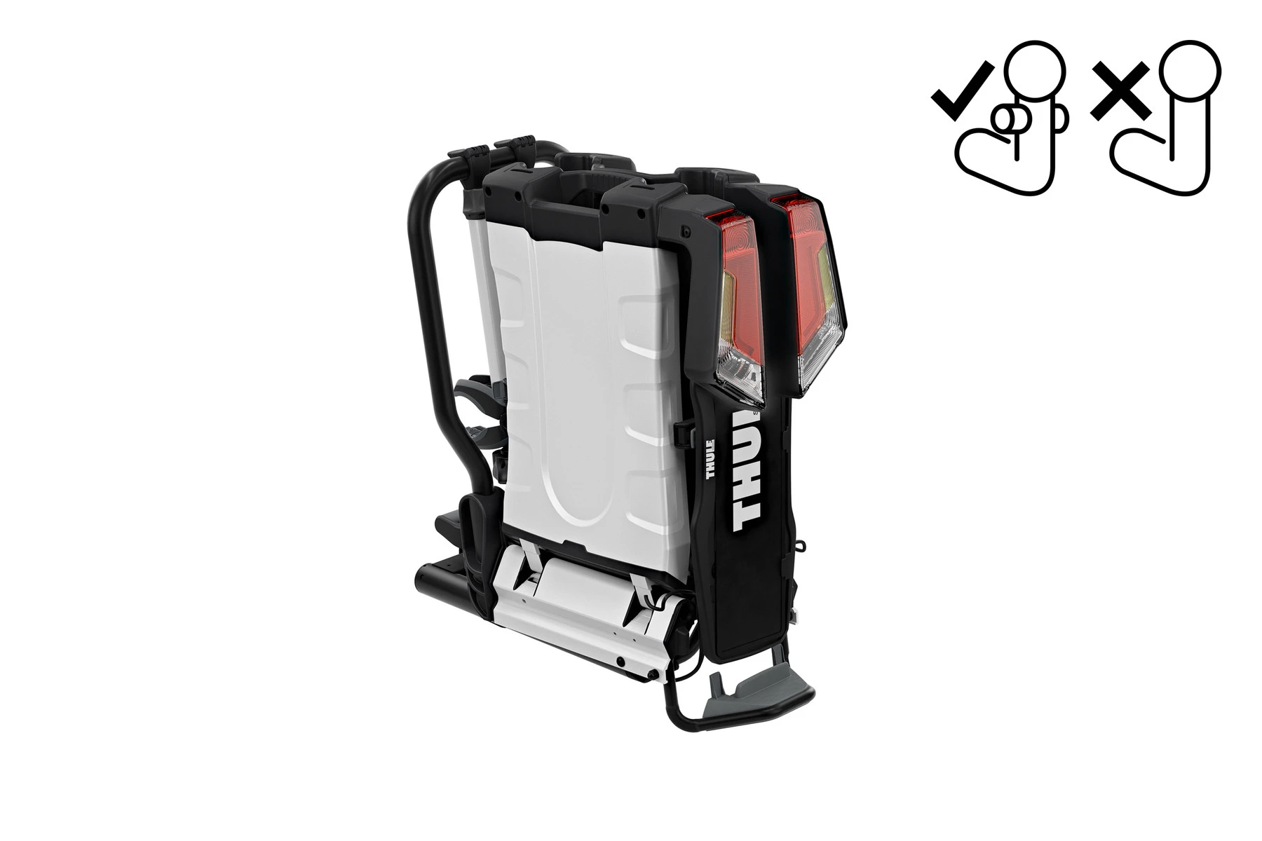 7. Suport biciclete THULE Easyfold XT pt carlig Fit4Bike - 2 biciclete 13 pini