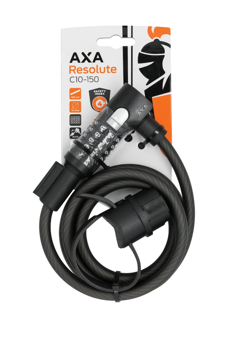 2. Antifurt AXA Resolute C Cifru 10mm/150cm - Black