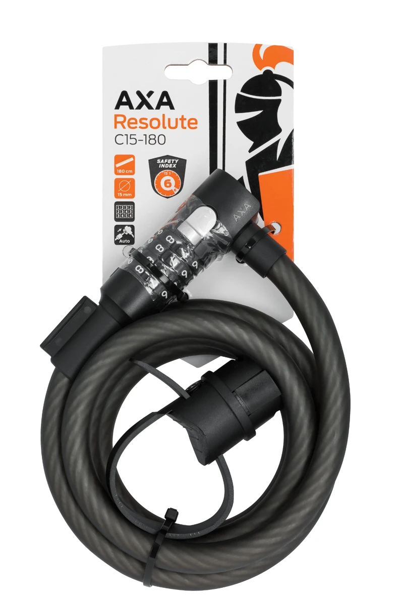 4. Antifurt Cablu AXA Resolute C15 15mm/180cm - Black