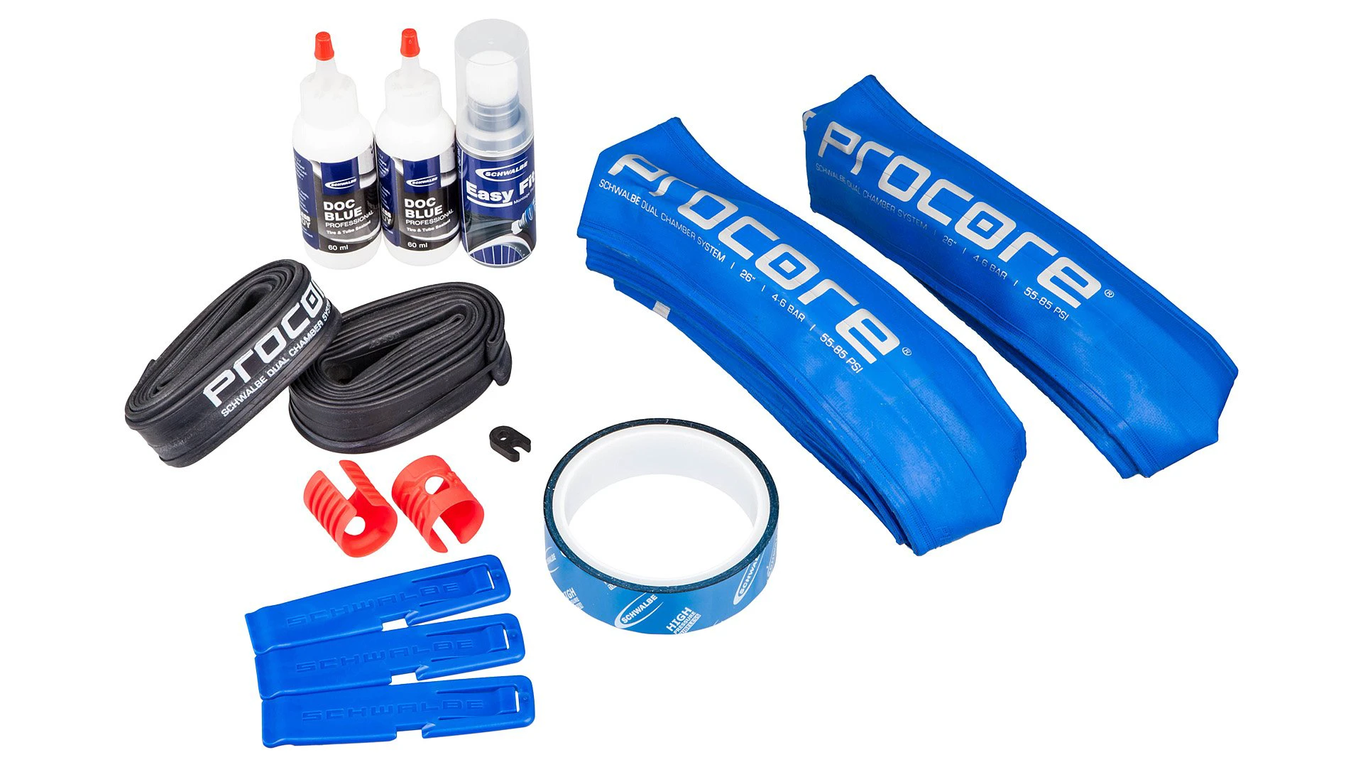 2. Set SCHWALBE Procore 26'' BL/BL