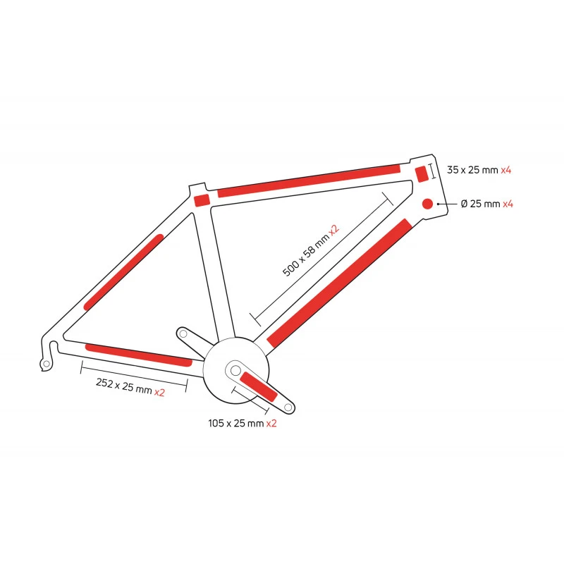 7. Folie Protectie Cadru Bicicleta ZEFAL Skin Armor - L