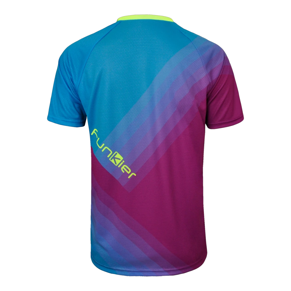 2. Tricou Ciclism FUNKIER Termoli Enduro Men (S/S) - Purple/Blue S