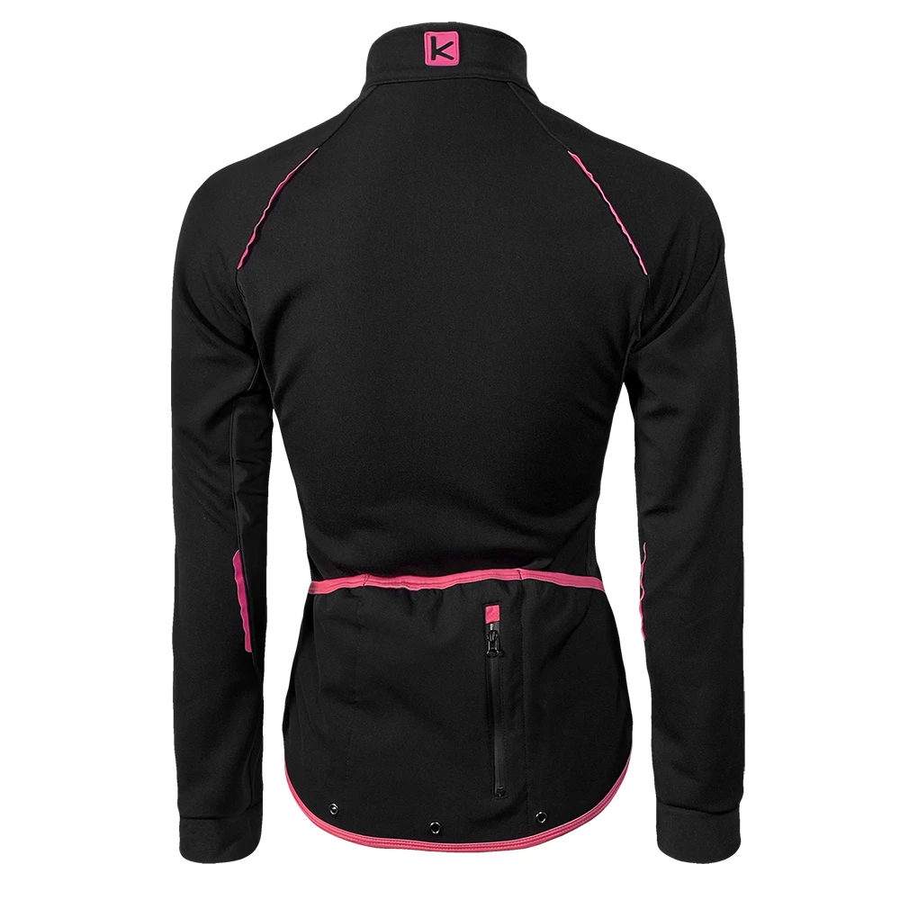 3. Jacheta Impermeabila Ciclism FUNKIER Alba Softshell Women - Black/Pink XXS