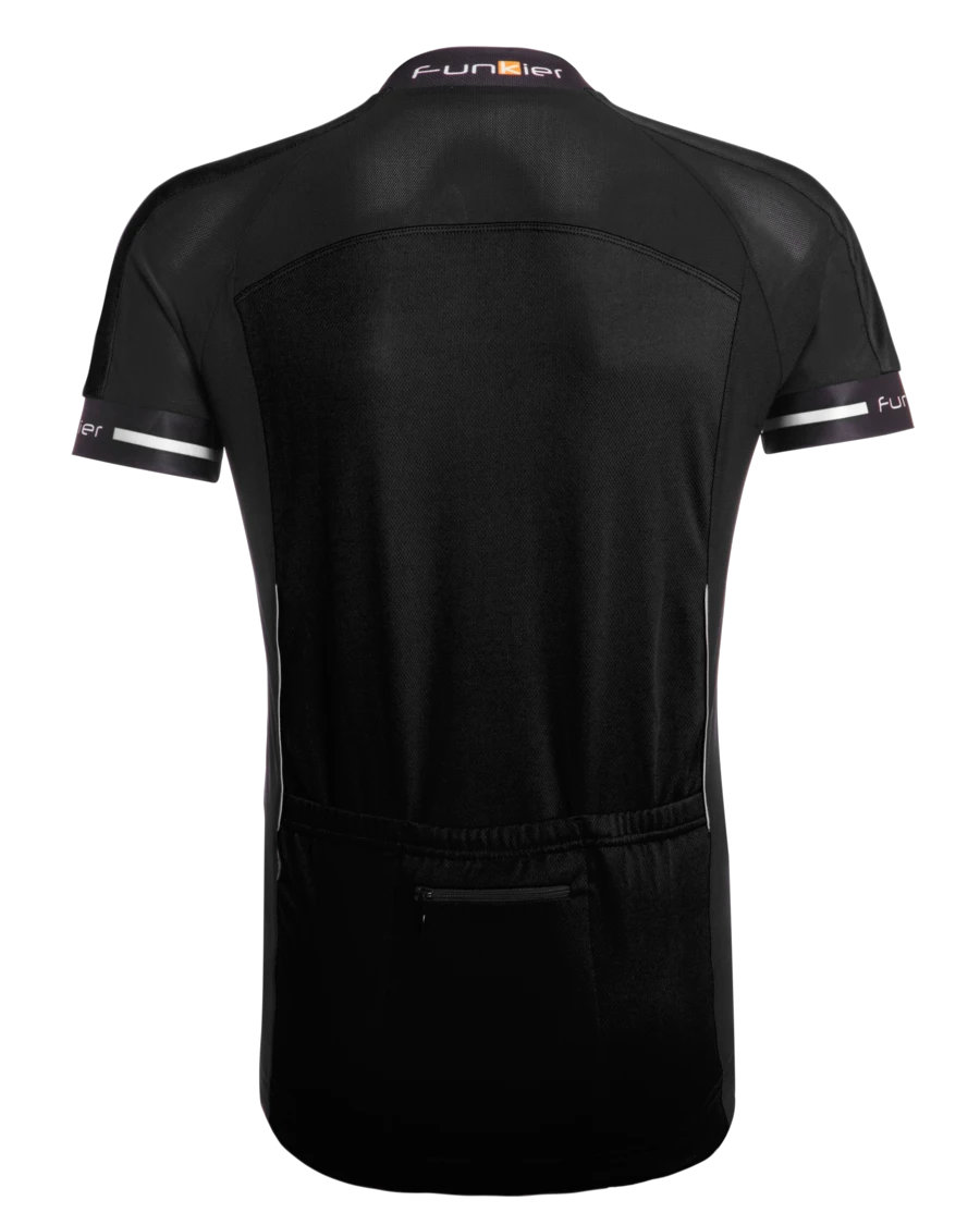 3. Tricou Ciclism Copii FUNKIER Firenze Kids (S/S) - Black 8 ani