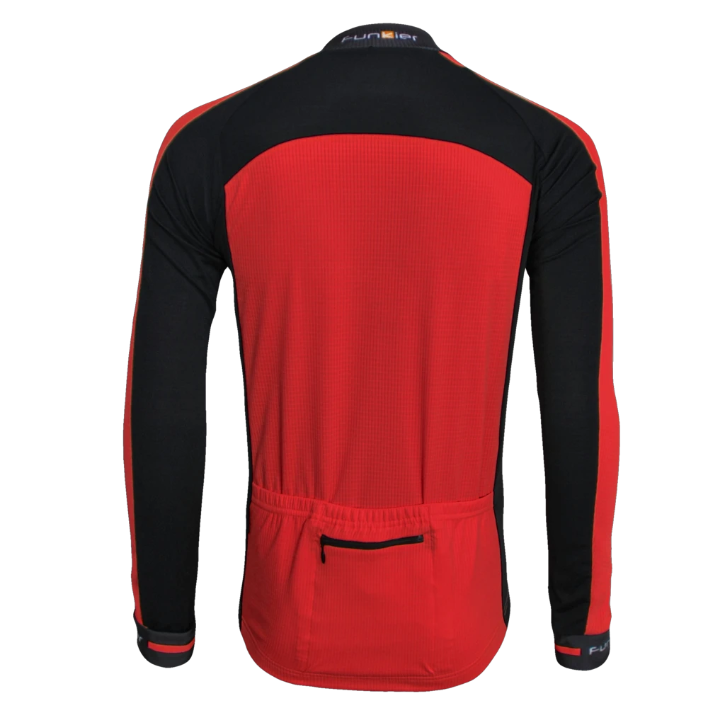 3. Tricou Termic Ciclism Copii FUNKIER Firenze-LW Winter (L/S) - Red 8 ani