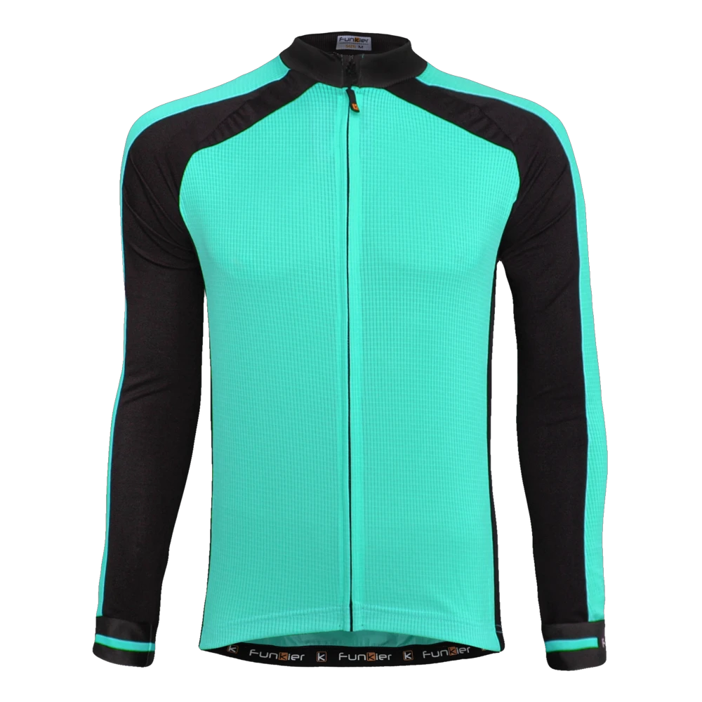2. Tricou Termic Ciclism Copii FUNKIER Firenze-LW Winter (L/S) - Mint 12 ani