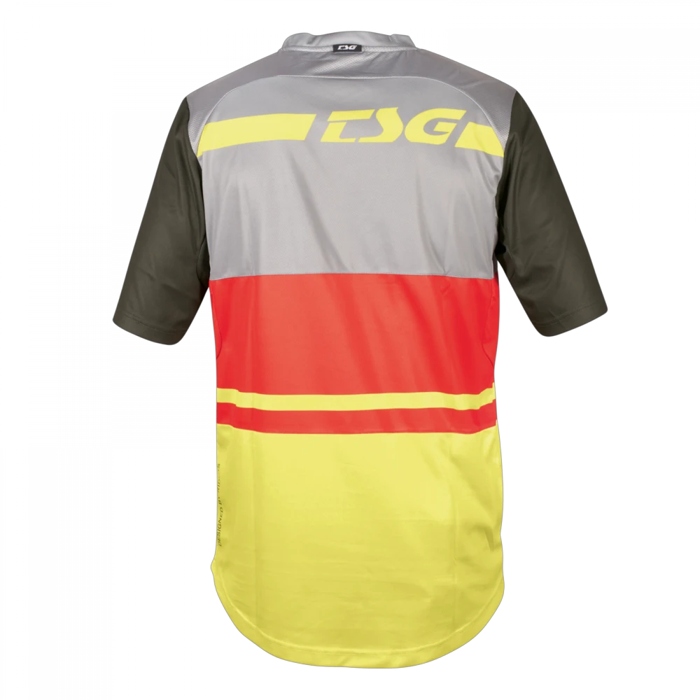 4. Tricou Ciclism TSG SP5 (S/S) - Red Limeyellow XS