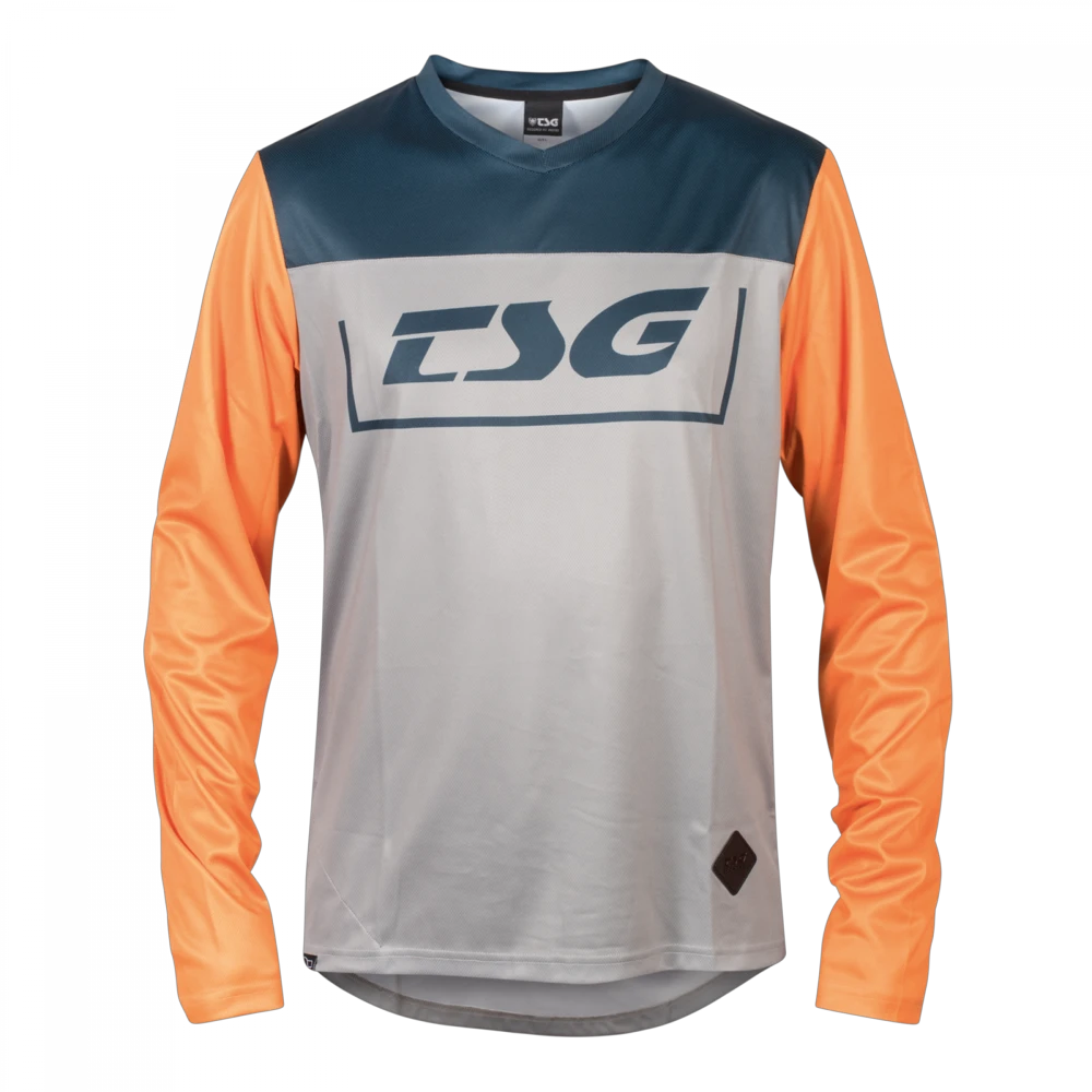 1. Tricou Ciclism TSG Breeze (L/S) - Blue Orange L