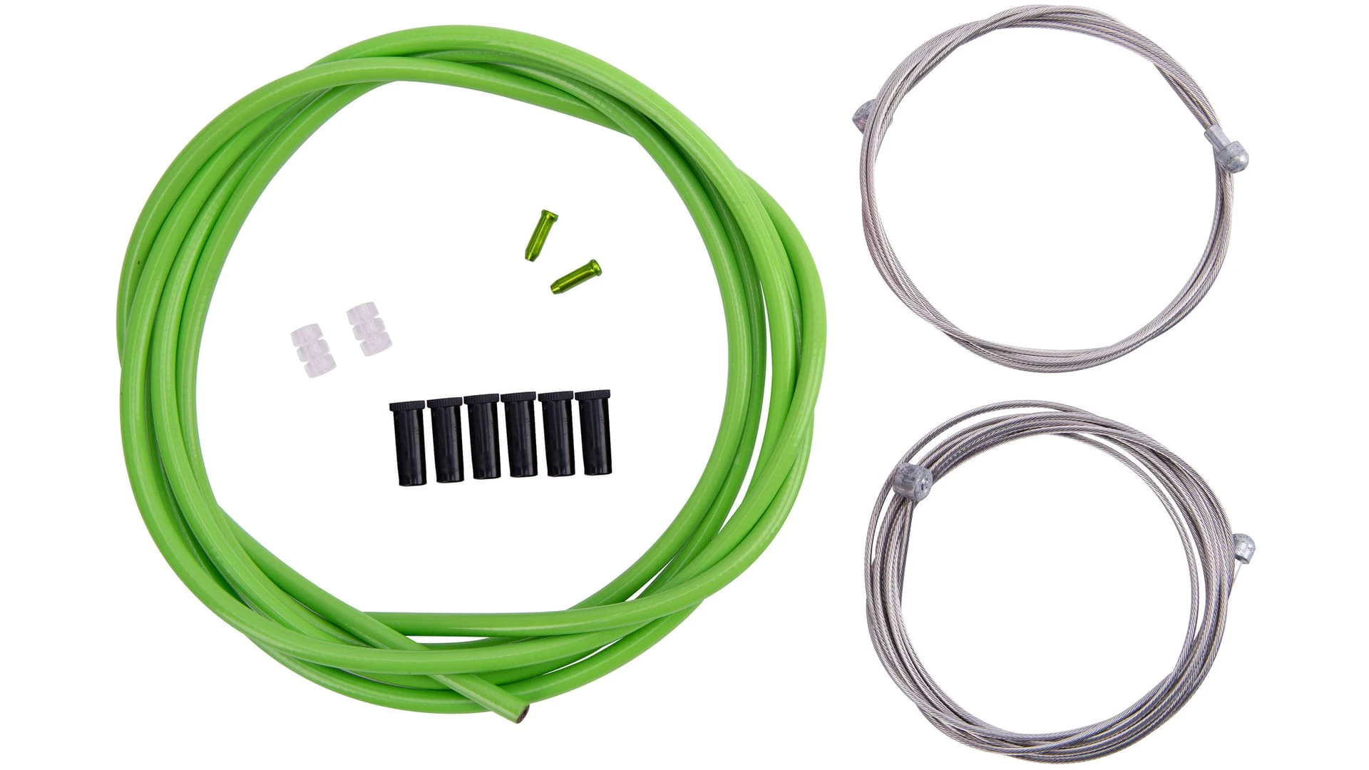 1. Set cablu + camasa frana CONTEC Neostop fata/spate - Green