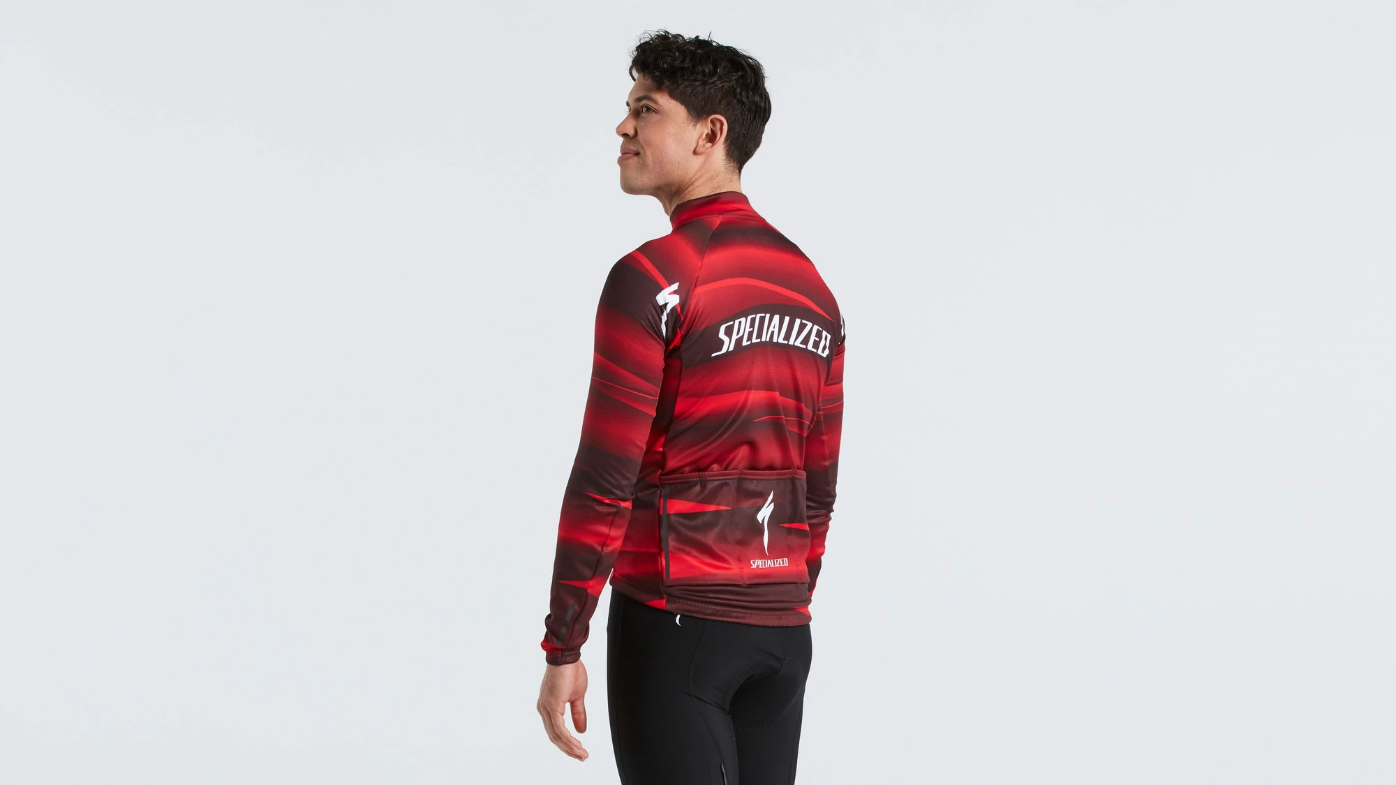 6. Tricou Ciclism Softshell SPECIALIZED Men's Factory Racing Team SL Expert (L/S) - Black/Red L