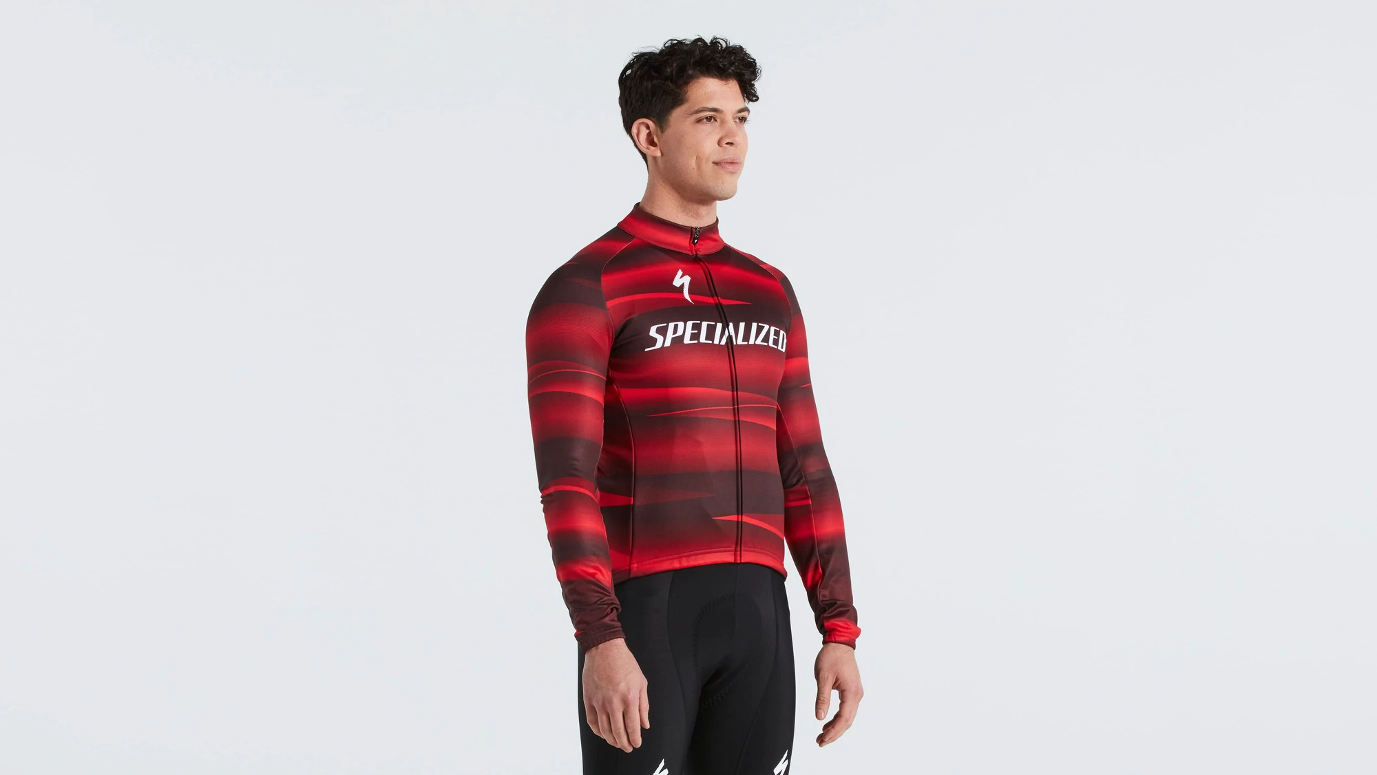 2. Tricou Ciclism Softshell SPECIALIZED Men's Factory Racing Team SL Expert (L/S) - Black/Red L
