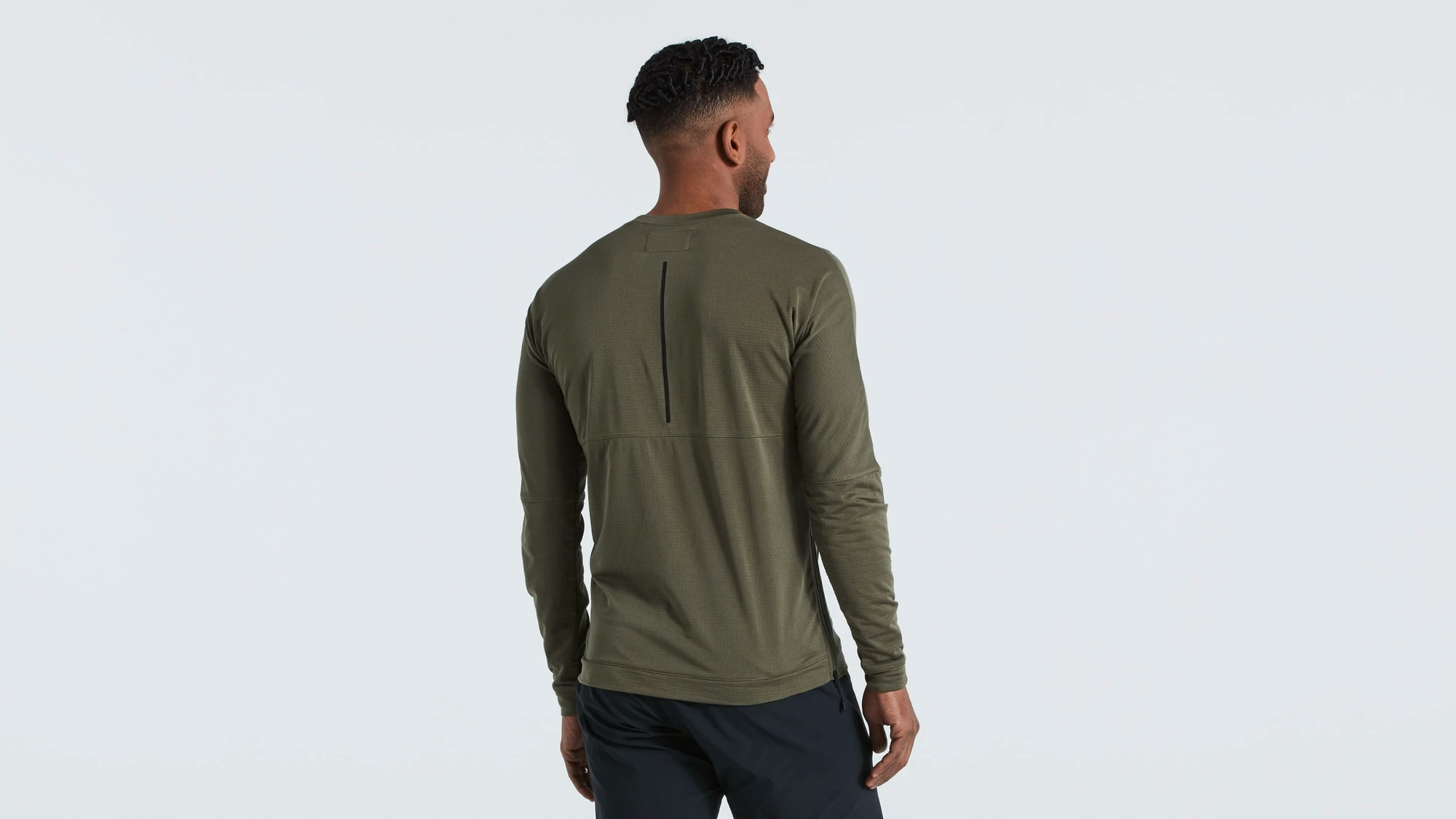 5. Tricou Ciclism SPECIALIZED Men's Trail Power Grid (L/S) - Oak Green M