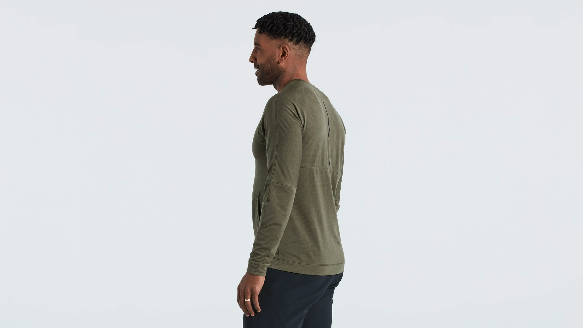 2. Tricou Ciclism SPECIALIZED Men's Trail Power Grid (L/S) - Oak Green M