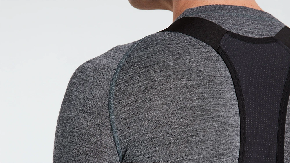 7. Bluza de Corp Termica SPECIALIZED Men's Merino Seamless Baselayer (L/S) - Grey S/M