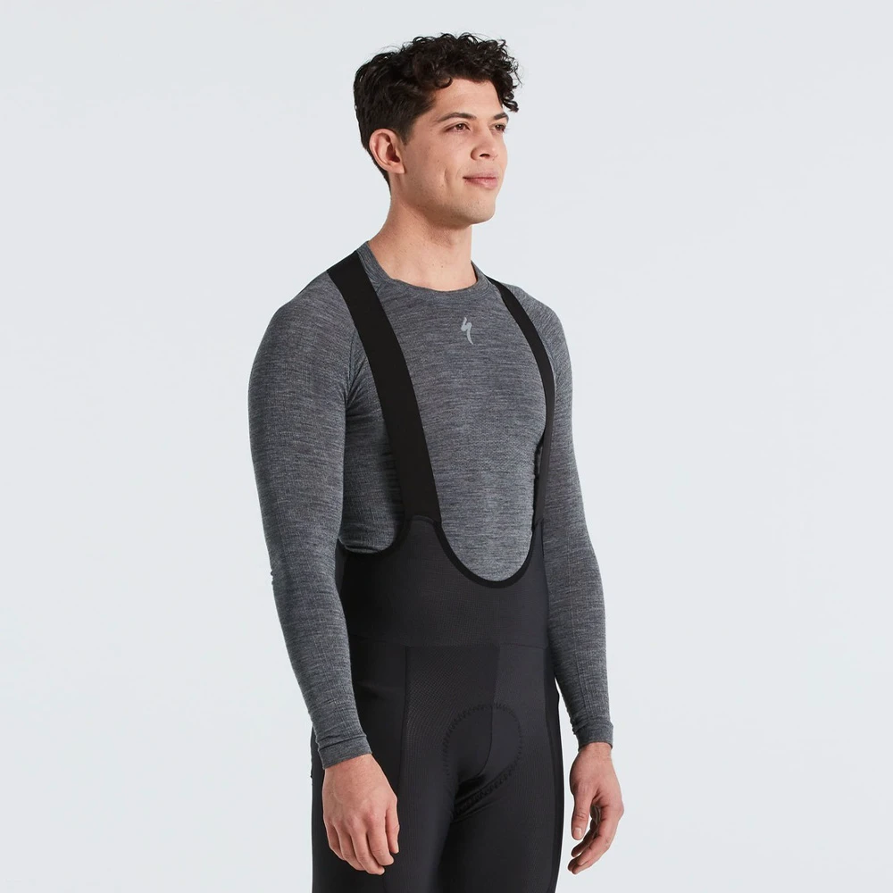6. Bluza de Corp Termica SPECIALIZED Men's Merino Seamless Baselayer (L/S) - Grey S/M