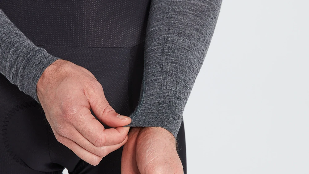 5. Bluza de Corp Termica SPECIALIZED Men's Merino Seamless Baselayer (L/S) - Grey S/M