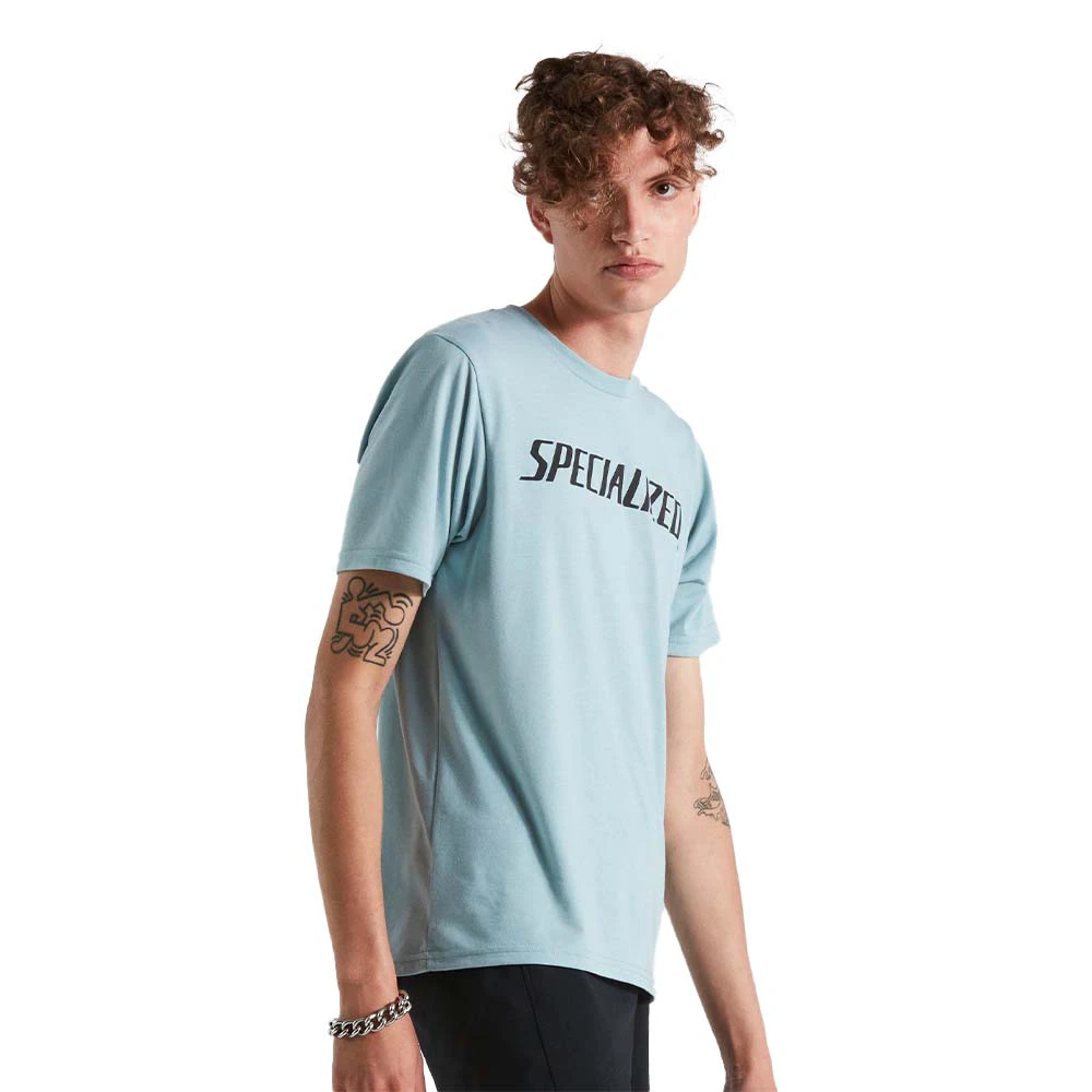 1. Tricou Ciclism SPECIALIZED Men's Wordmark (S/S) - Arctic Blue M