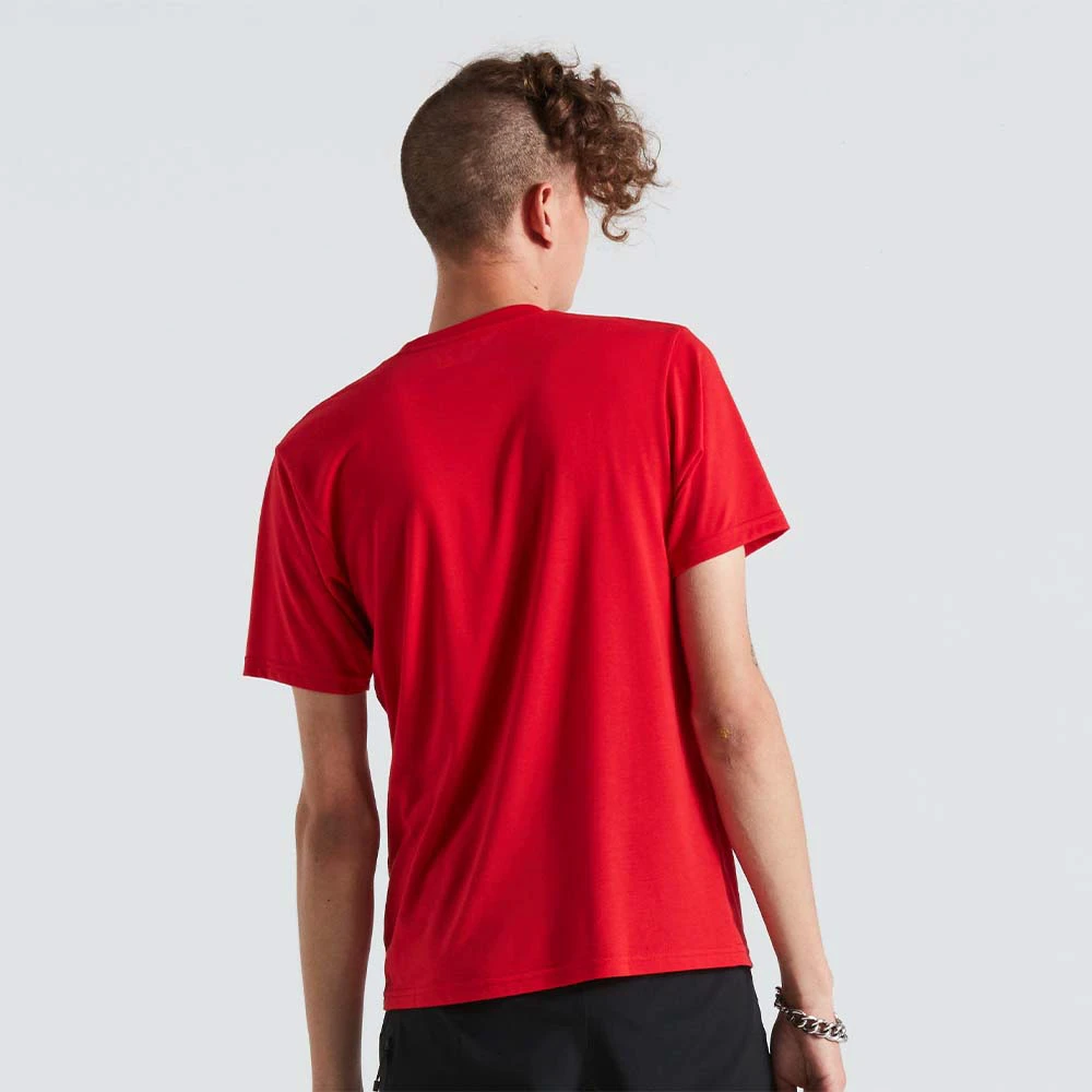 4. Tricou Ciclism SPECIALIZED Men's Wordmark (S/S) - Flo Red M