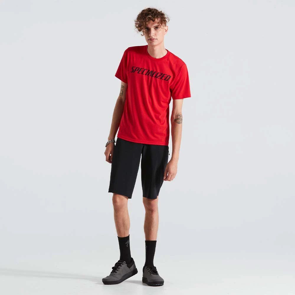3. Tricou Ciclism SPECIALIZED Men's Wordmark (S/S) - Flo Red M